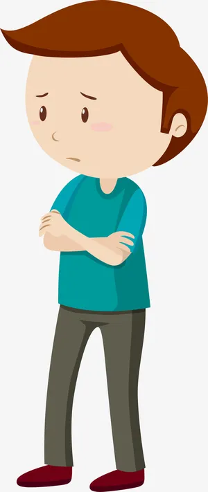 儿童节卡通呆萌男孩免抠