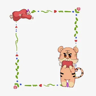卡通生肖相框2免抠