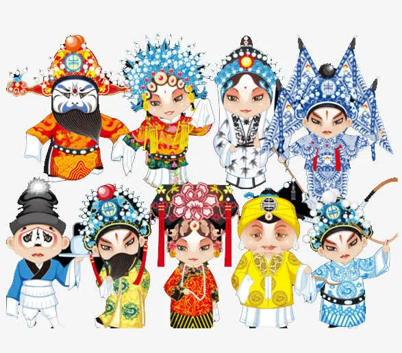 卡通戏子免抠