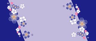 紫色樱花唯美海报背景模板高清