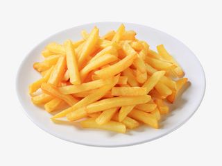 薯条特写 吃薯条 番茄免抠