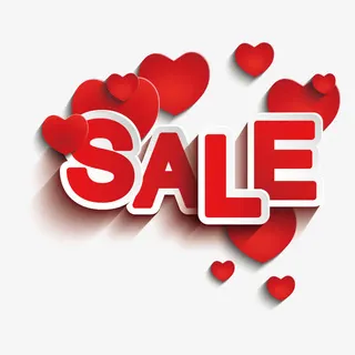 情人节促销元素免抠标签元素