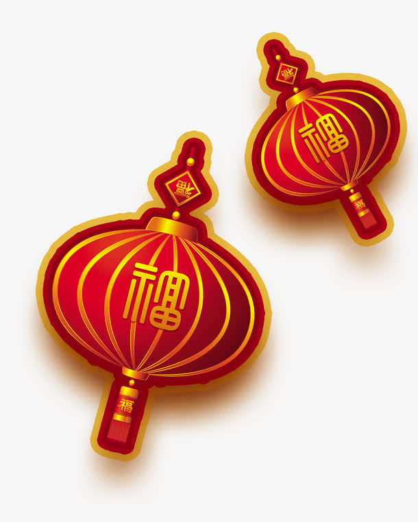 节日大红灯笼免抠