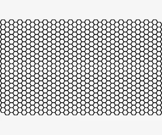 精美六边形规则排列铁丝网格免抠