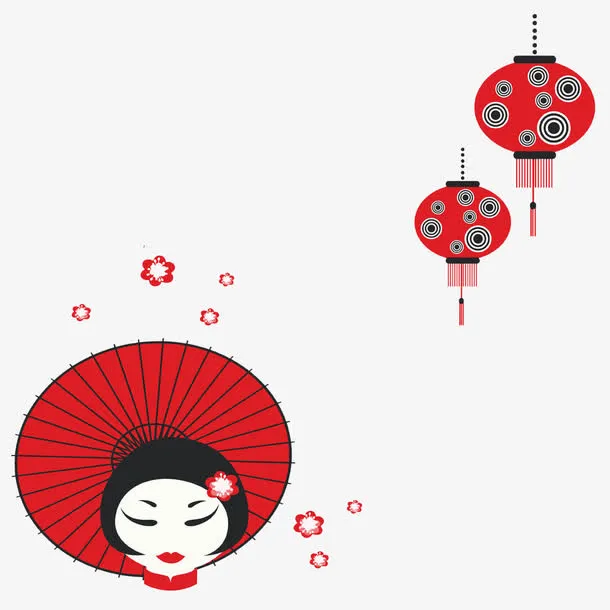 伞下的小美女高清免扣素材免抠
