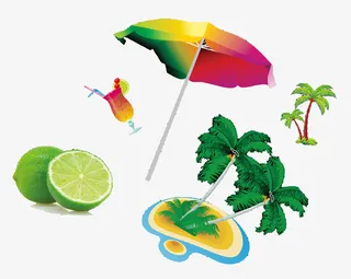 夏天度假的图片免抠