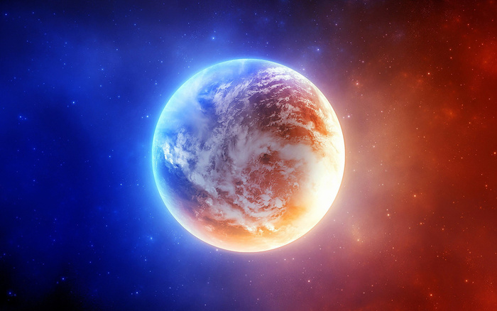 宇宙元素星球星空激情火焰背景高清
