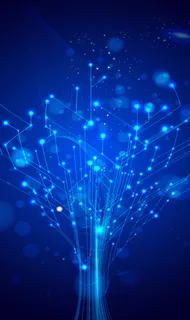 蓝色科技发光线条H5高清 蓝色科技发光线条H5高清