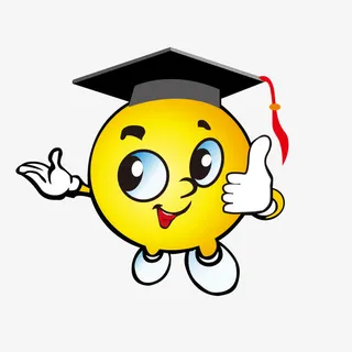 卡通风格小博士矢量免抠