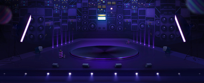 数码科技背景促销banner高清