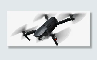 黑色飞行摄影机免抠