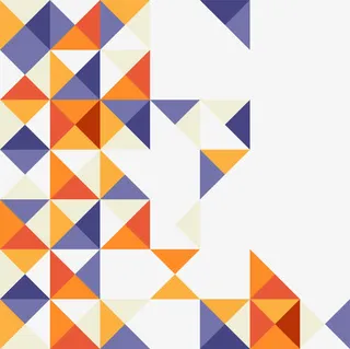 多彩三角格子免抠