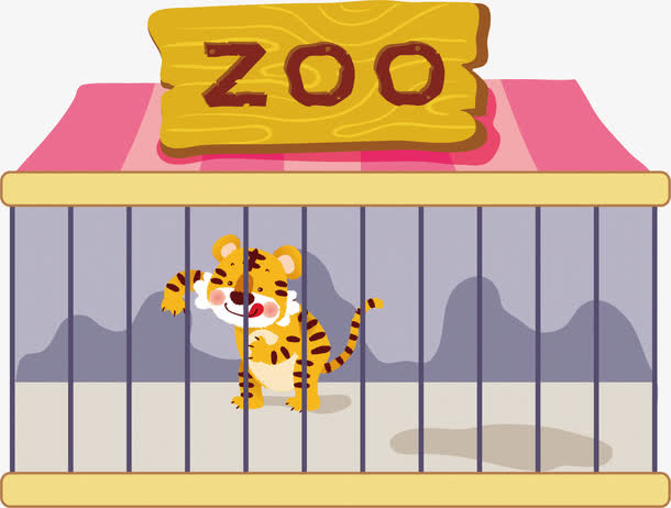 卡通动物园矢量图免抠