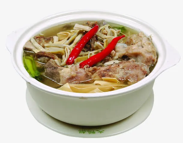 产品实物筒骨煲免抠