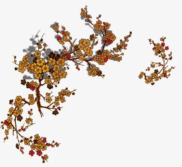 刺绣花朵免抠