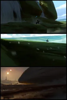 陆地瀑布飞马人物免抠 陆地瀑布飞马人物免抠
