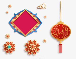 国潮中国风元素免抠