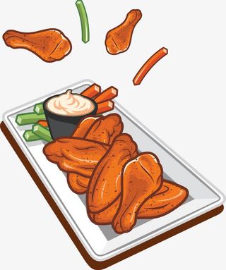 炸鸡腿套餐免抠