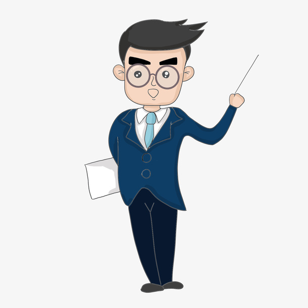 讲课的男老师教师节元素免抠