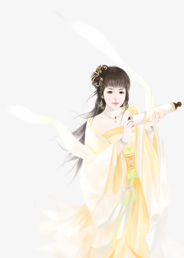 黄衣女子_l2.png免抠