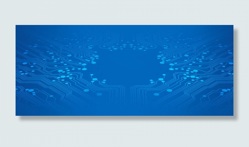 科技感蓝色背景banner高清