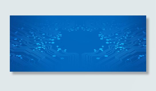 科技感蓝色背景banner高清