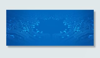 科技感蓝色背景banner高清