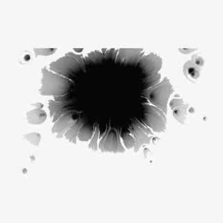 花型水墨散开免抠