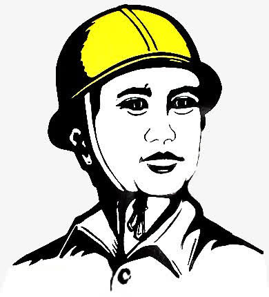 佩戴安全帽指示标签免抠