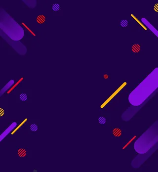 紫色几何图案促销狂欢平面广告高清