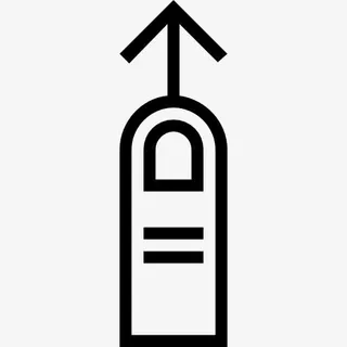 刷一个手指笔划手势图标免抠