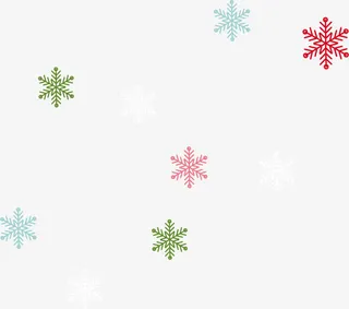 矢量雪花免抠