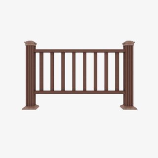 木质院落栏杆免抠