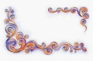 祥云图案边框免抠