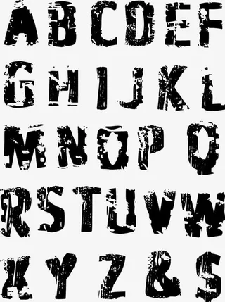 英文字母艺术字免抠