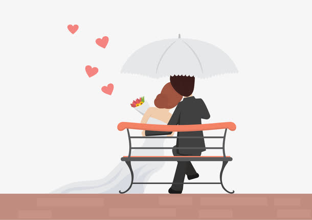 婚礼小人免抠