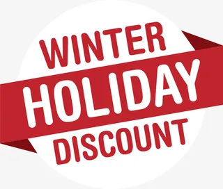 冬日折扣标签免抠