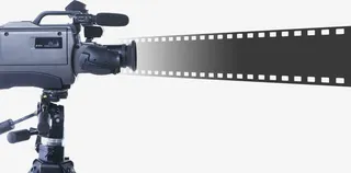 摄影机正在拍摄免抠