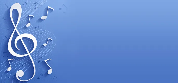 蓝色音乐符号高清