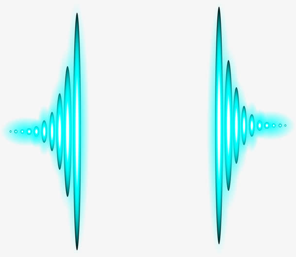 矢量极光声波曲线PNG图片免抠