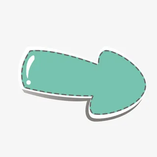 绿色箭头图标PNG免抠