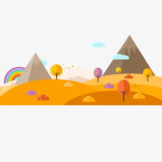 卡通手绘沙漠免抠