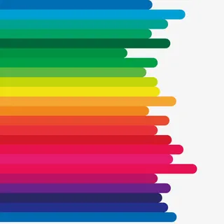 矢量艺术渐变时尚线条免抠