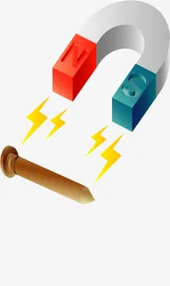 U型磁铁马蹄形吸铁石磁场教育用免抠