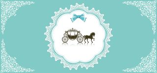 花瓣婚礼几何蓝色banner背景高清