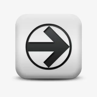 不光滑的白色的广场图标箭头环绕免抠