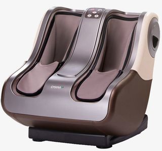 优足乐咖啡色腿部按摩器足疗机免抠