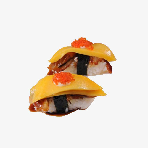 芒果鳗鱼寿司餐饮食品免抠
