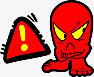 红色的危险标志免抠