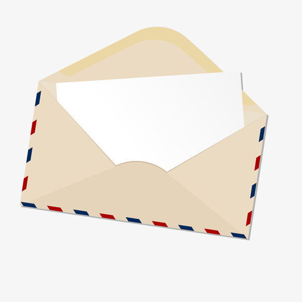 打开的信封袋免抠